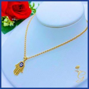 18K Real Saudi Gold Necklace 18”
